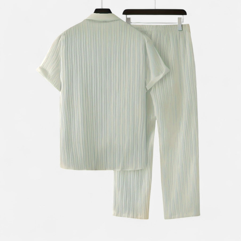 Dorevelle | Men’s Linen Set – Riviera Button-Up Ease