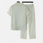 Dorevelle | Men’s Linen Set – Riviera Button-Up Ease