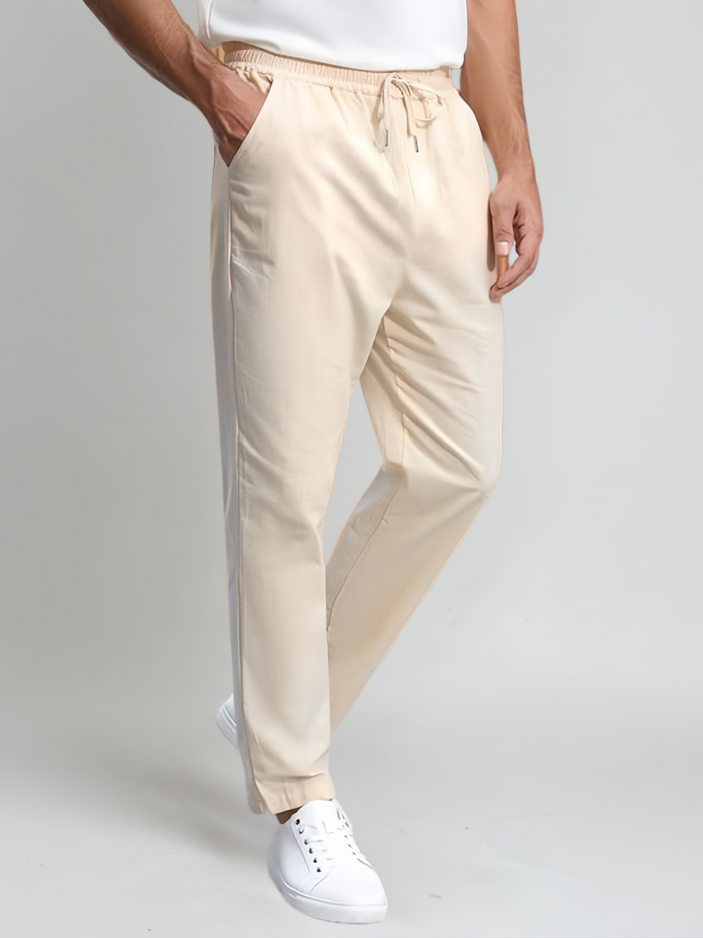 Sea Side Linen Trousers - Beige