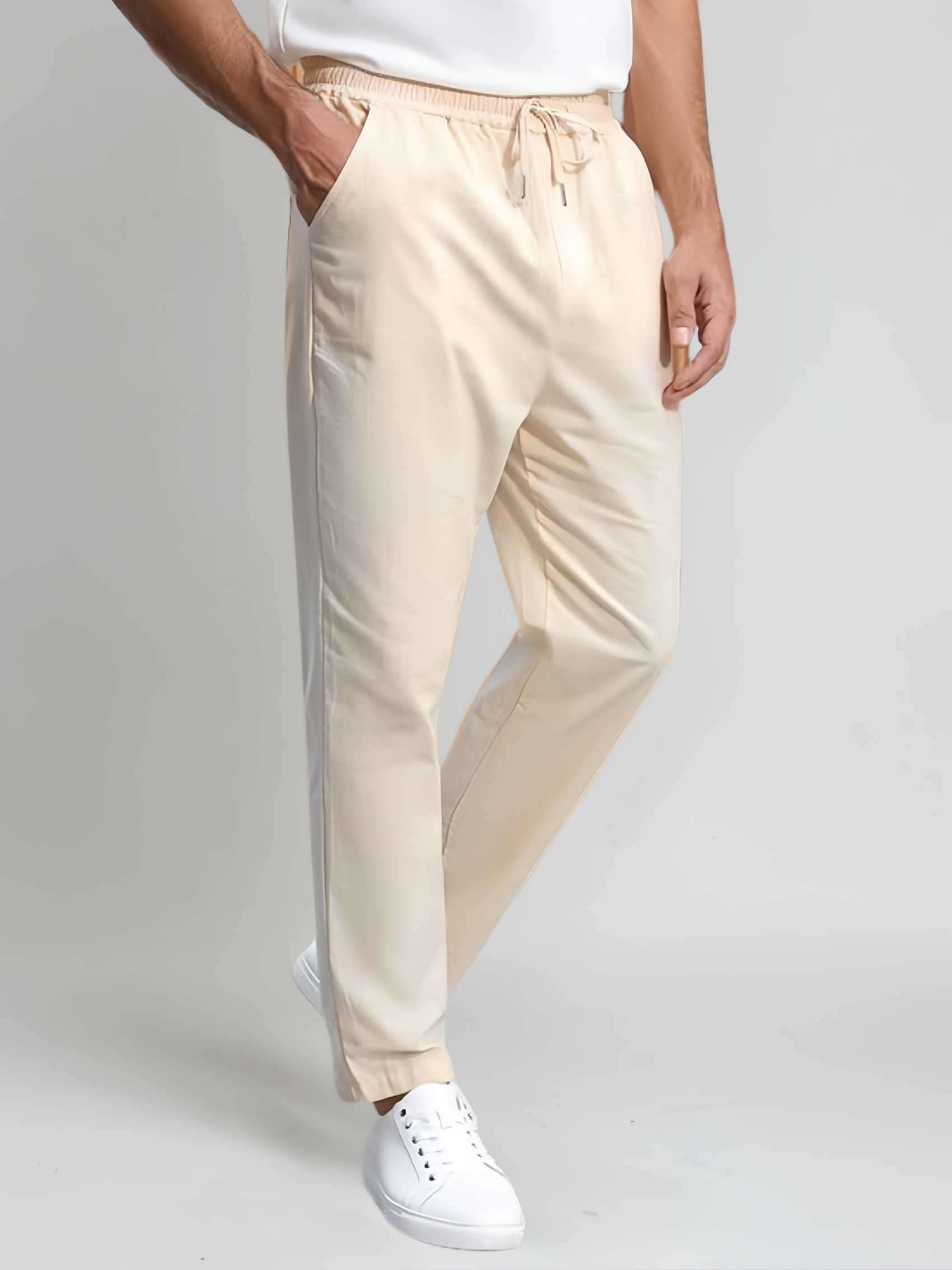 Sea Side Linen Trousers - Beige