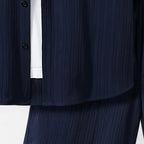 Dorevelle | Men’s Linen Set – Riviera Button-Up Ease