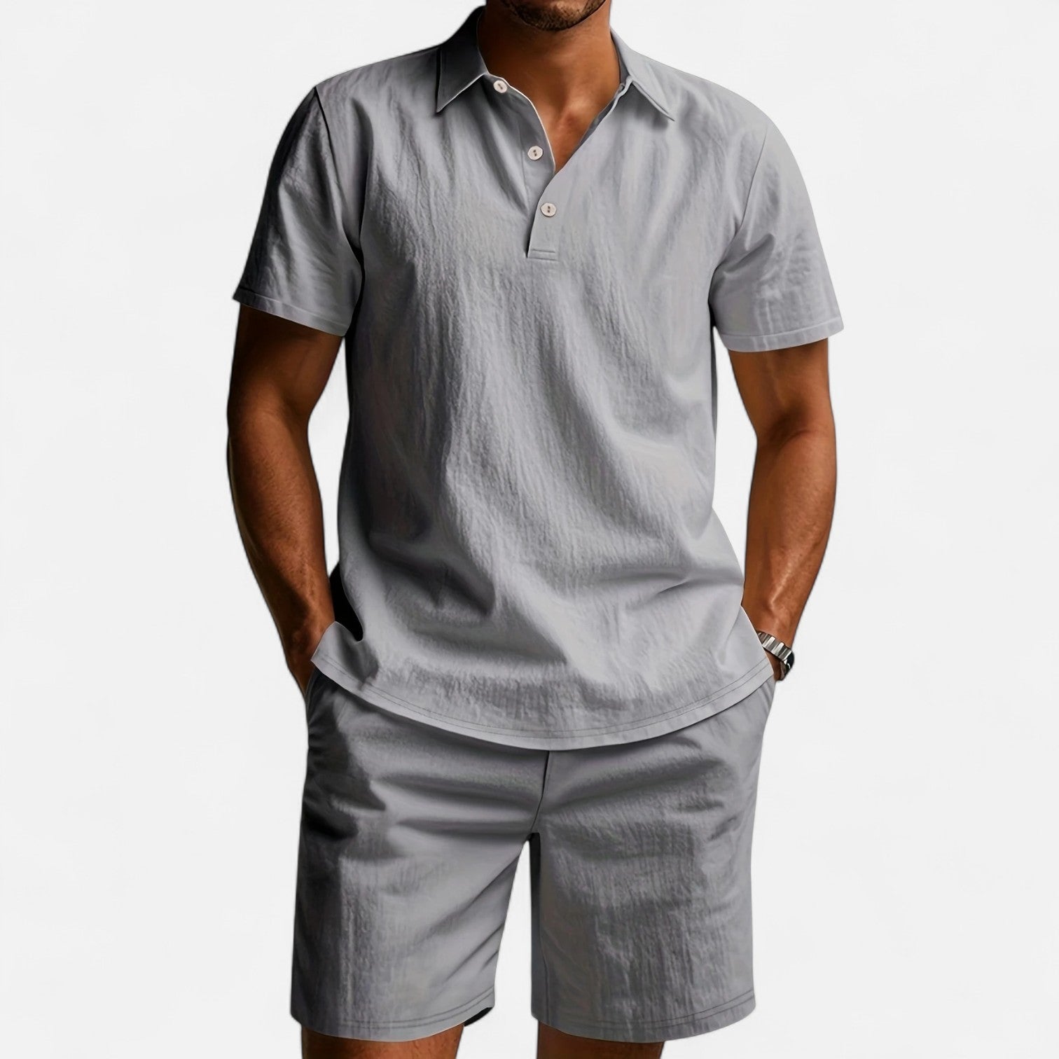Dorevelle | Men’s Linen Set – Ivy League Tailored Ease