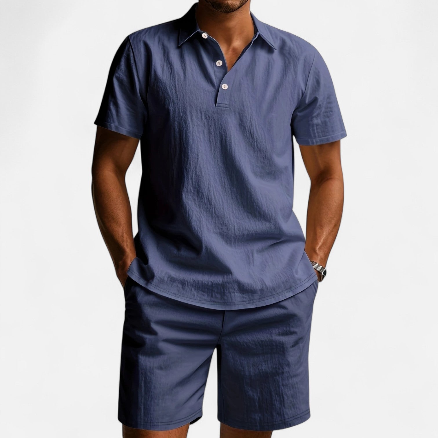 Dorevelle | Men’s Linen Set – Ivy League Tailored Ease