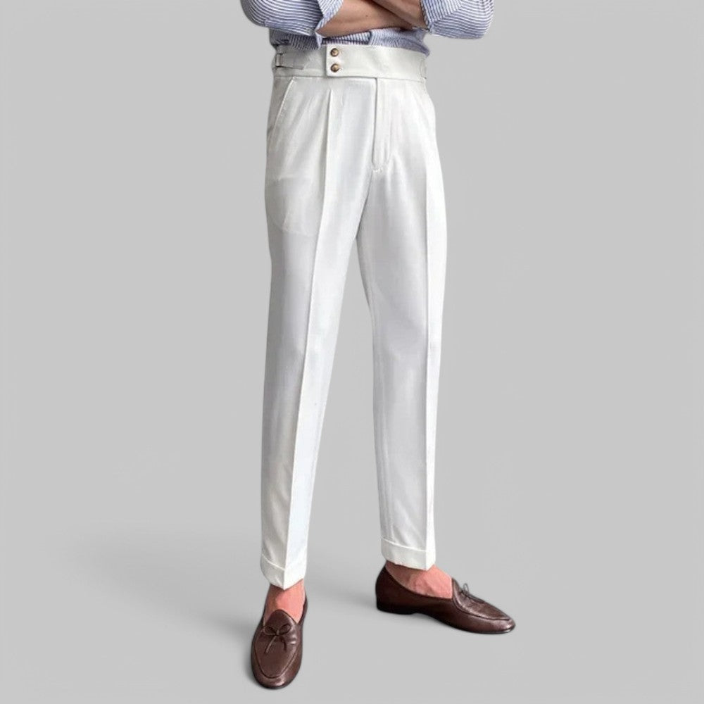 Ellroy – Heren High-Waist Pantalon met Klassieke Snit