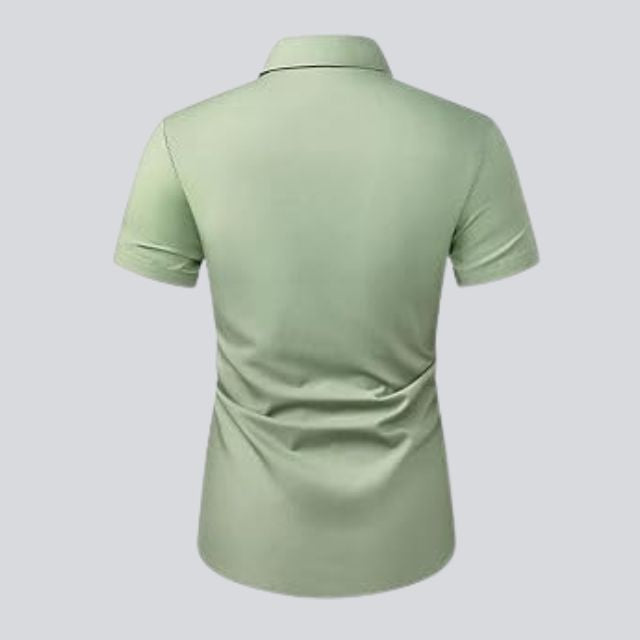 Casual Korte Mouwen Shirt | Kleurblok | Ademend & Comfortabel