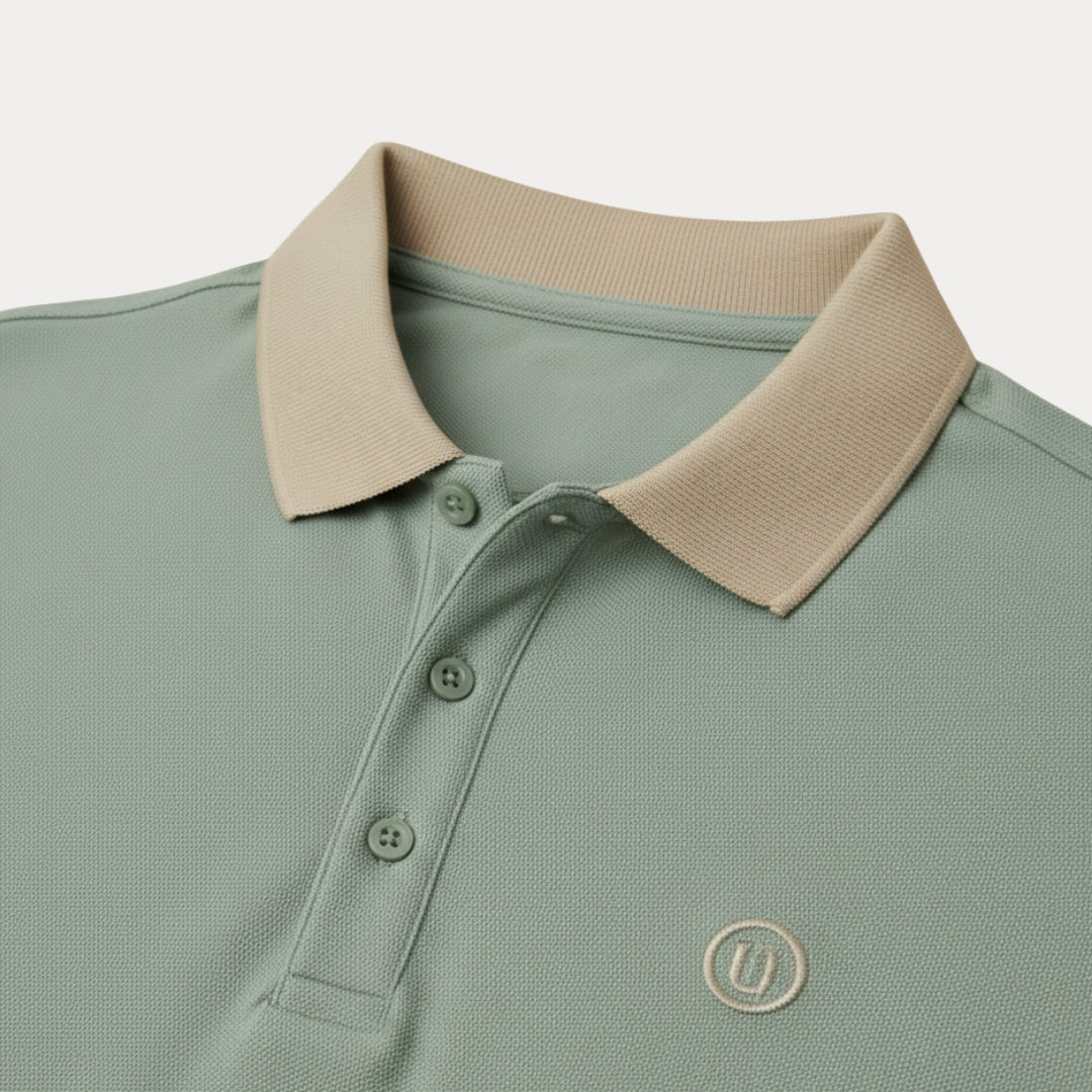 Polo Uomo Casual con Collo Rifinito