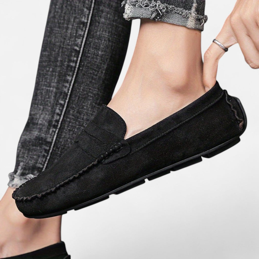 Dorevelle | Men's Leather Slip-On Loafers