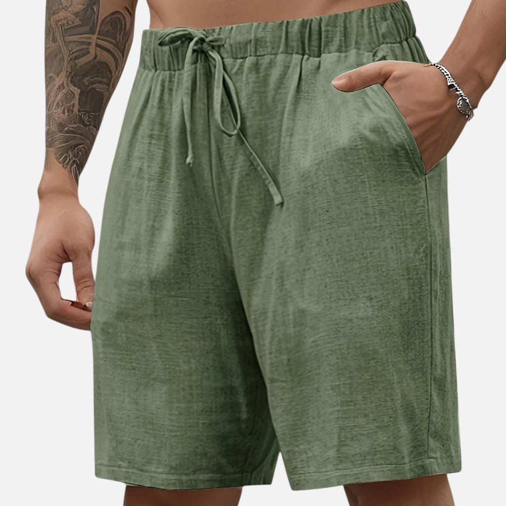 Dorevelle | Men’s Linen Blend Shorts – Riviera Resortwear