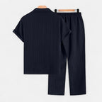 Dorevelle | Men’s Linen Set – Riviera Button-Up Ease