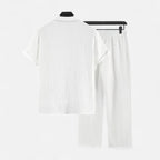 Dorevelle | Men’s Linen Set – Riviera Button-Up Ease