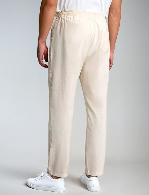 Sea Side Linen Trousers - Beige