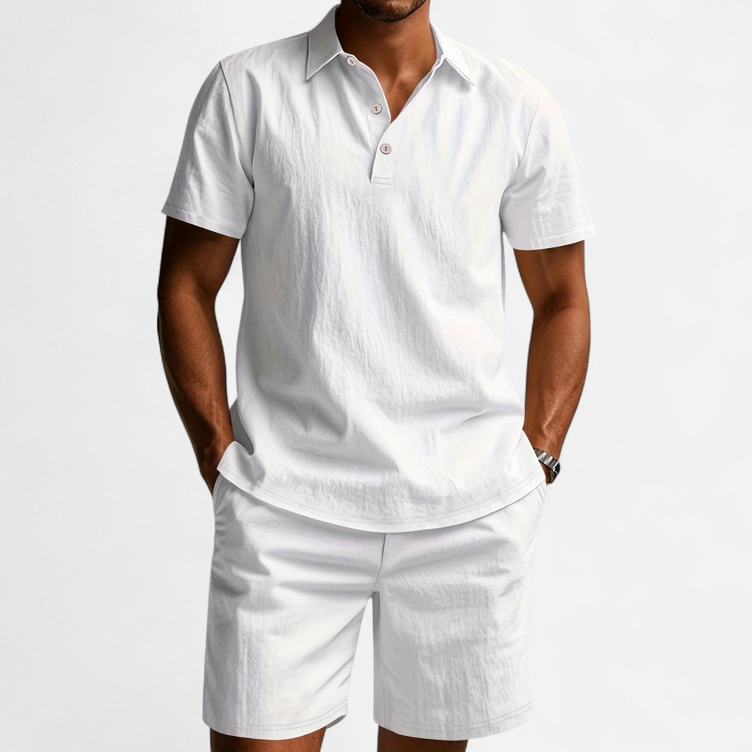 Dorevelle | Men’s Linen Set – Ivy League Tailored Ease