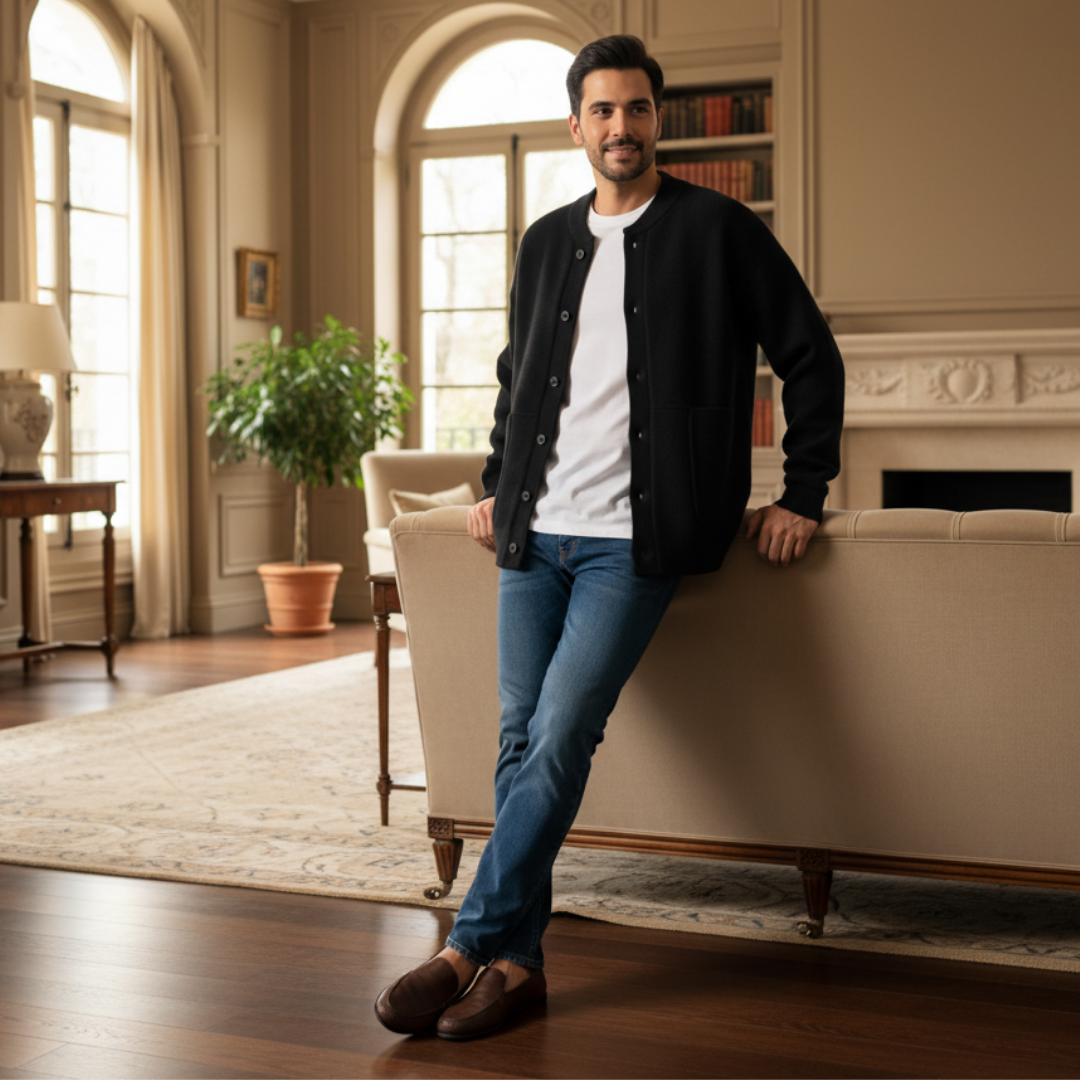 Cardigan Uomo Casual Uso Quotidiano