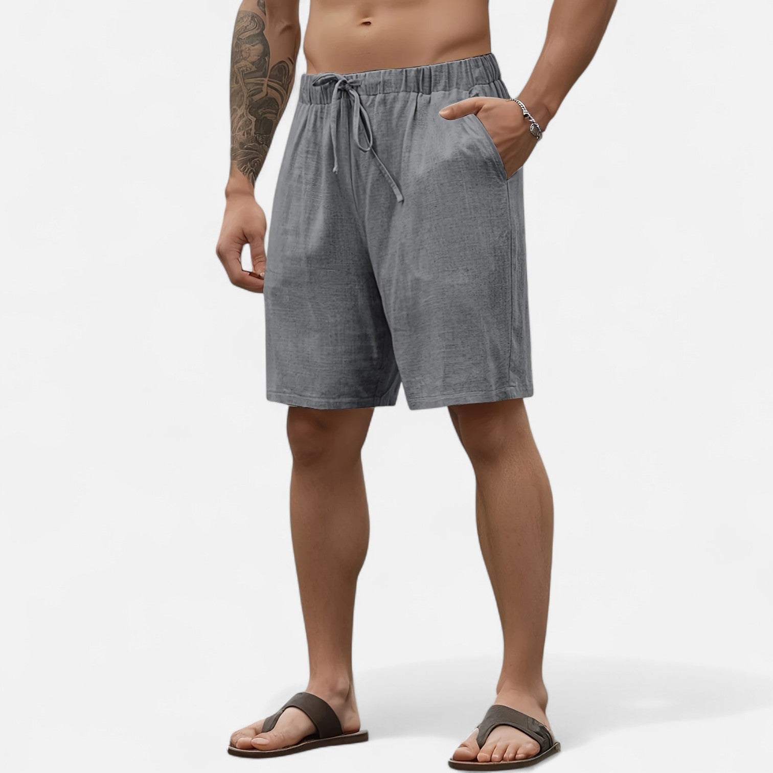 Dorevelle | Men’s Linen Blend Shorts – Riviera Resortwear