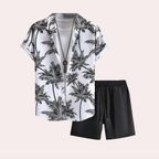 TropicWave Set | Palmprint & Short | Zomerse Vibe in Stijl