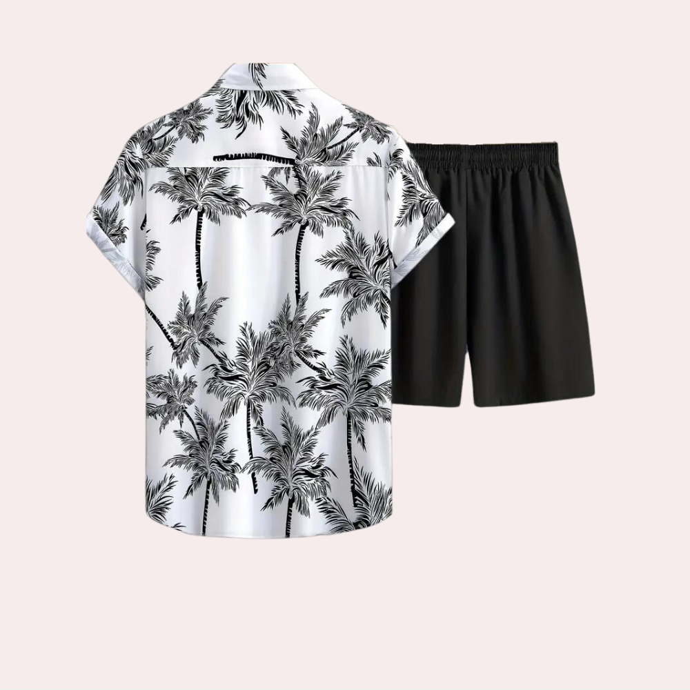TropicWave Set | Palmprint & Short | Zomerse Vibe in Stijl