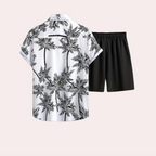 TropicWave Set | Palmprint & Short | Zomerse Vibe in Stijl