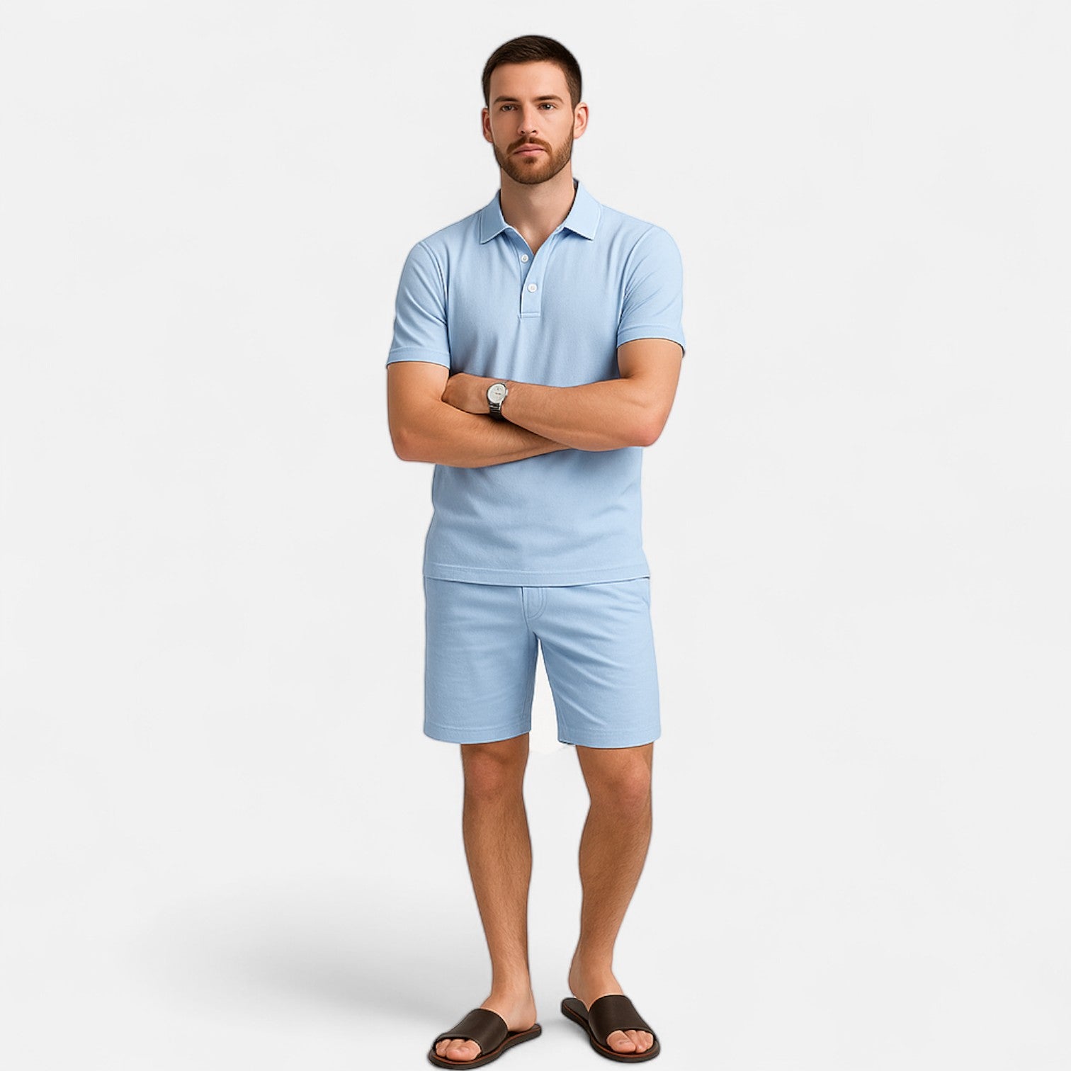 Dorevelle | Men’s Linen Set – Ivy League Tailored Ease