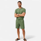 Dorevelle | Men’s Linen Blend Shorts – Riviera Resortwear