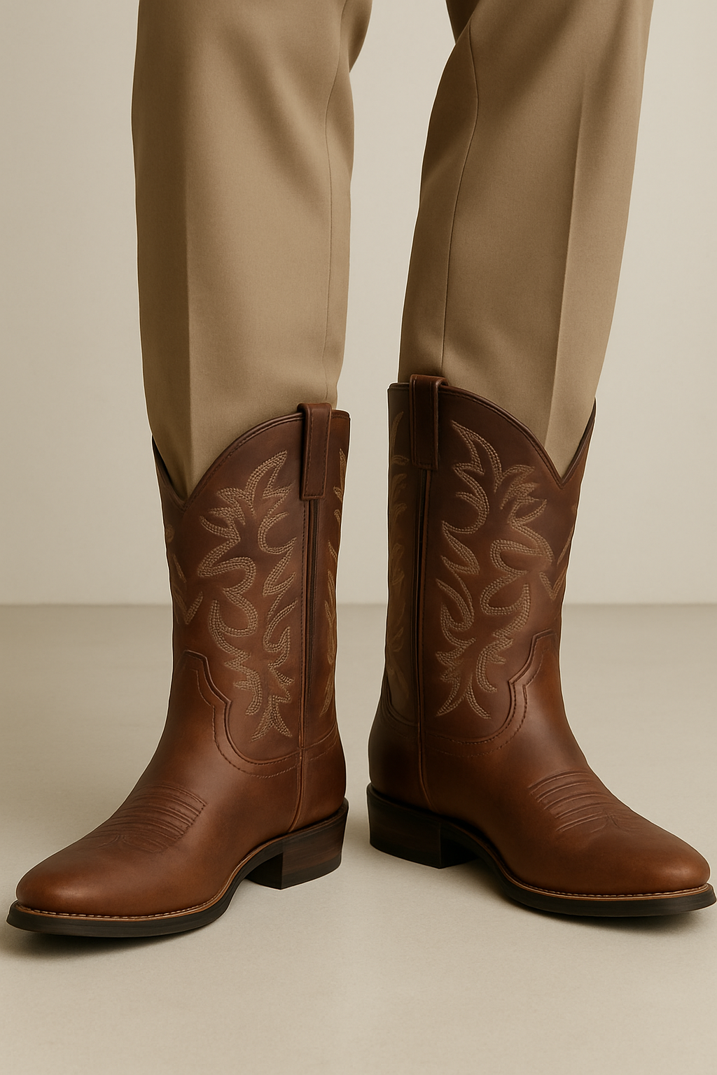 Romero Danyi | Leren cowboylaarzen voor heren