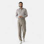 Dorevelle | Men’s Wide-Leg Trousers – Autumn Draped Elegance