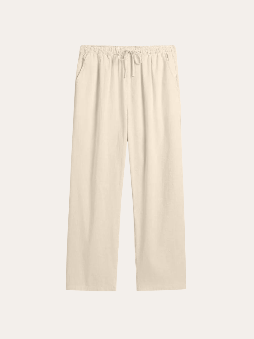 Sea Side Linen Trousers - Beige