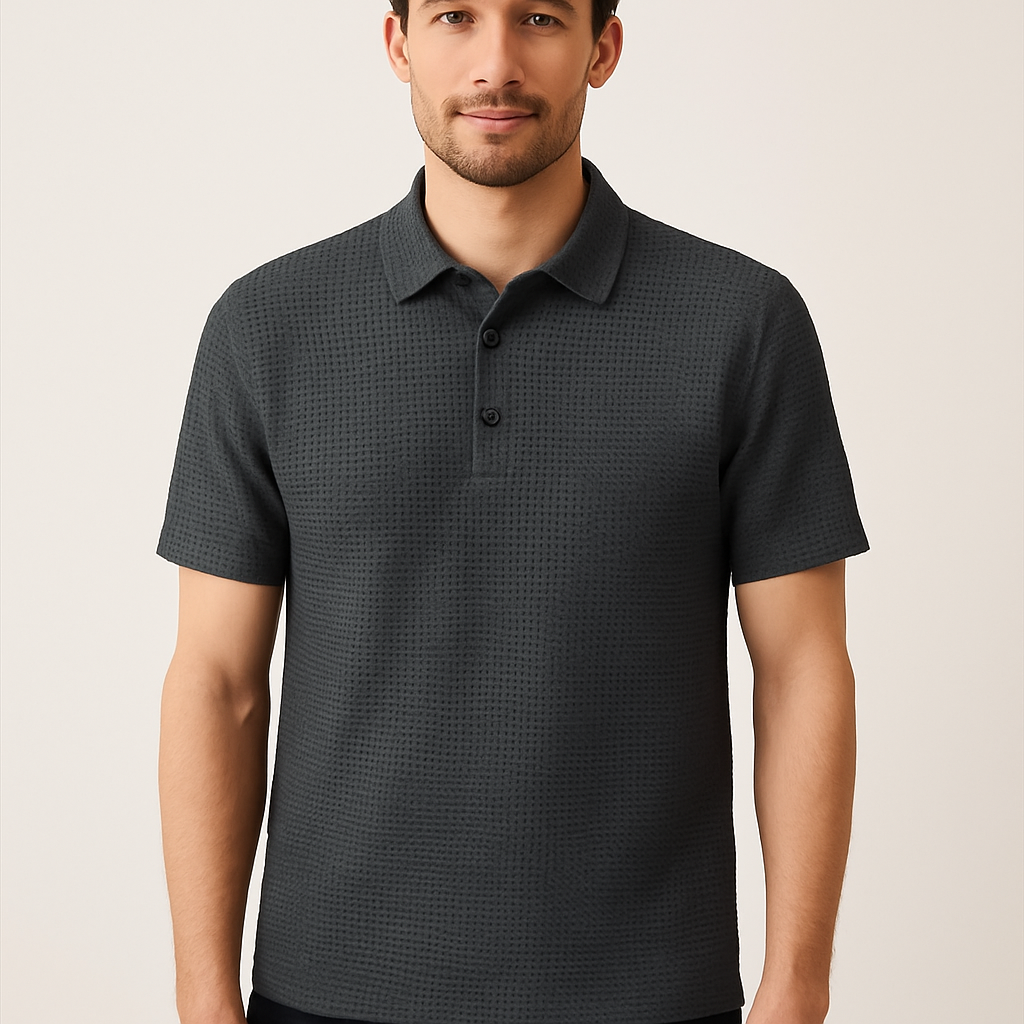 Quentin Moreau | Zijde Polo met Anti-Kreuk Technologie