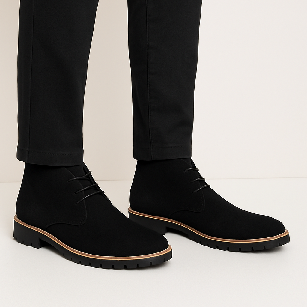 Rodrigo Patel | Luxe Suède Enkellaarzen voor de Moderne Man