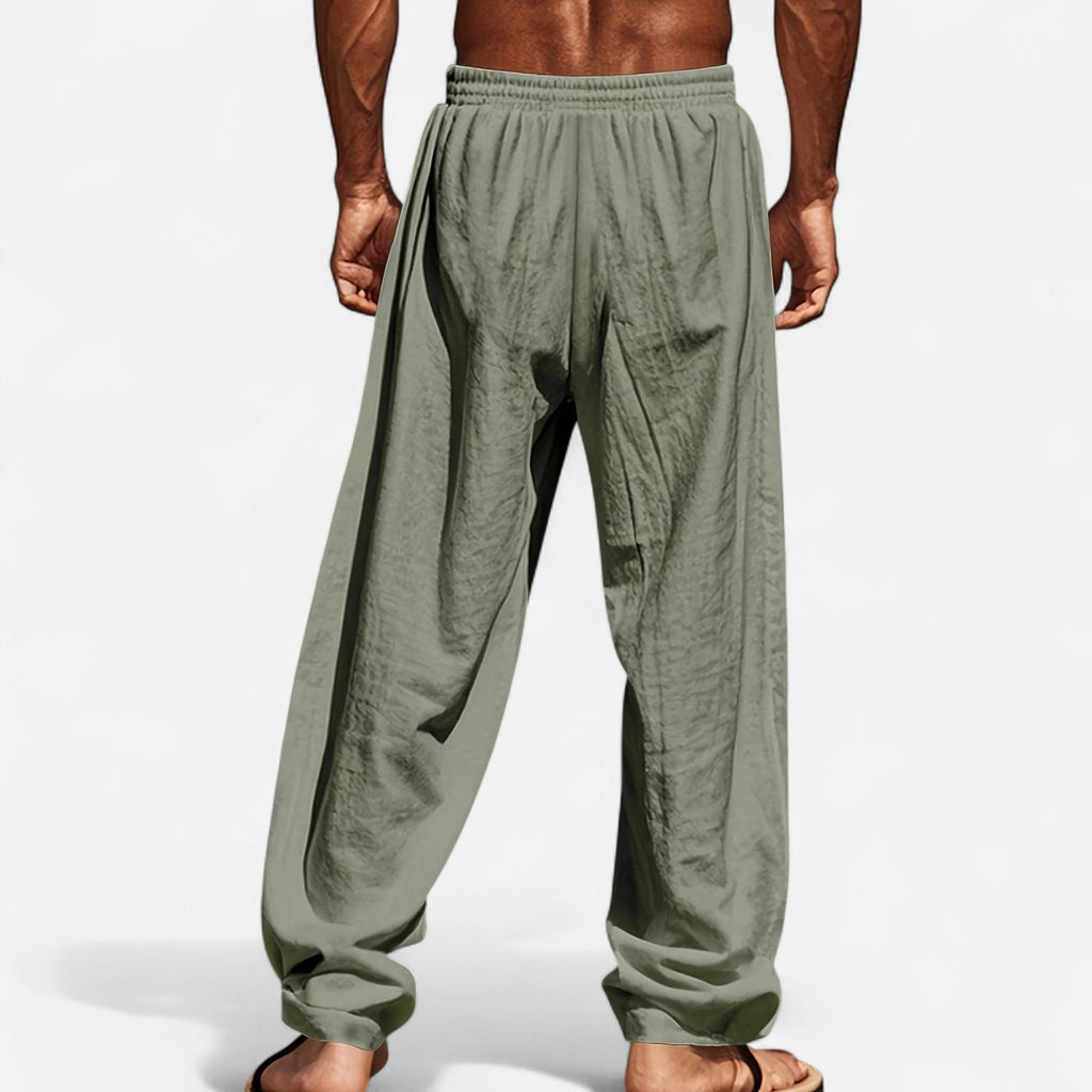 Dorevelle | Men’s Relaxed Linen Autumn Pants – Riviera Ease