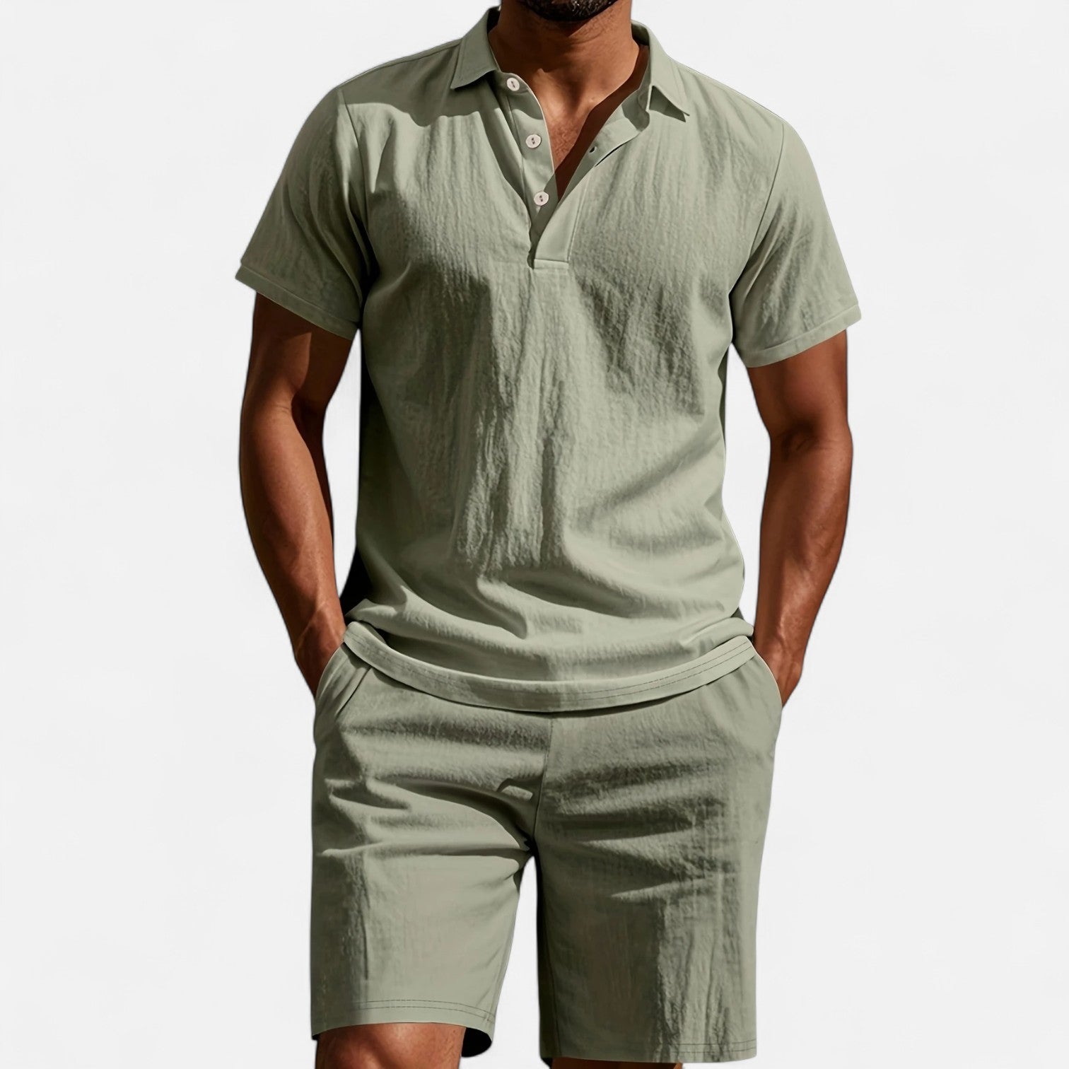 Dorevelle | Men’s Linen Set – Ivy League Tailored Ease