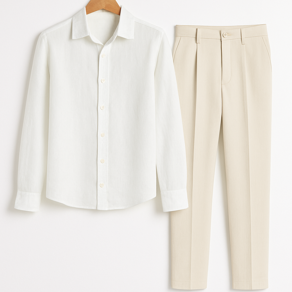 Nurozis | Men's Classic Summer Linen Set