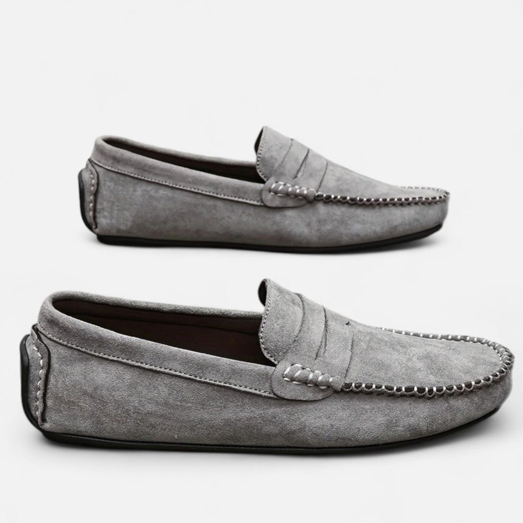 Dorevelle | Men's Leather Slip-On Loafers