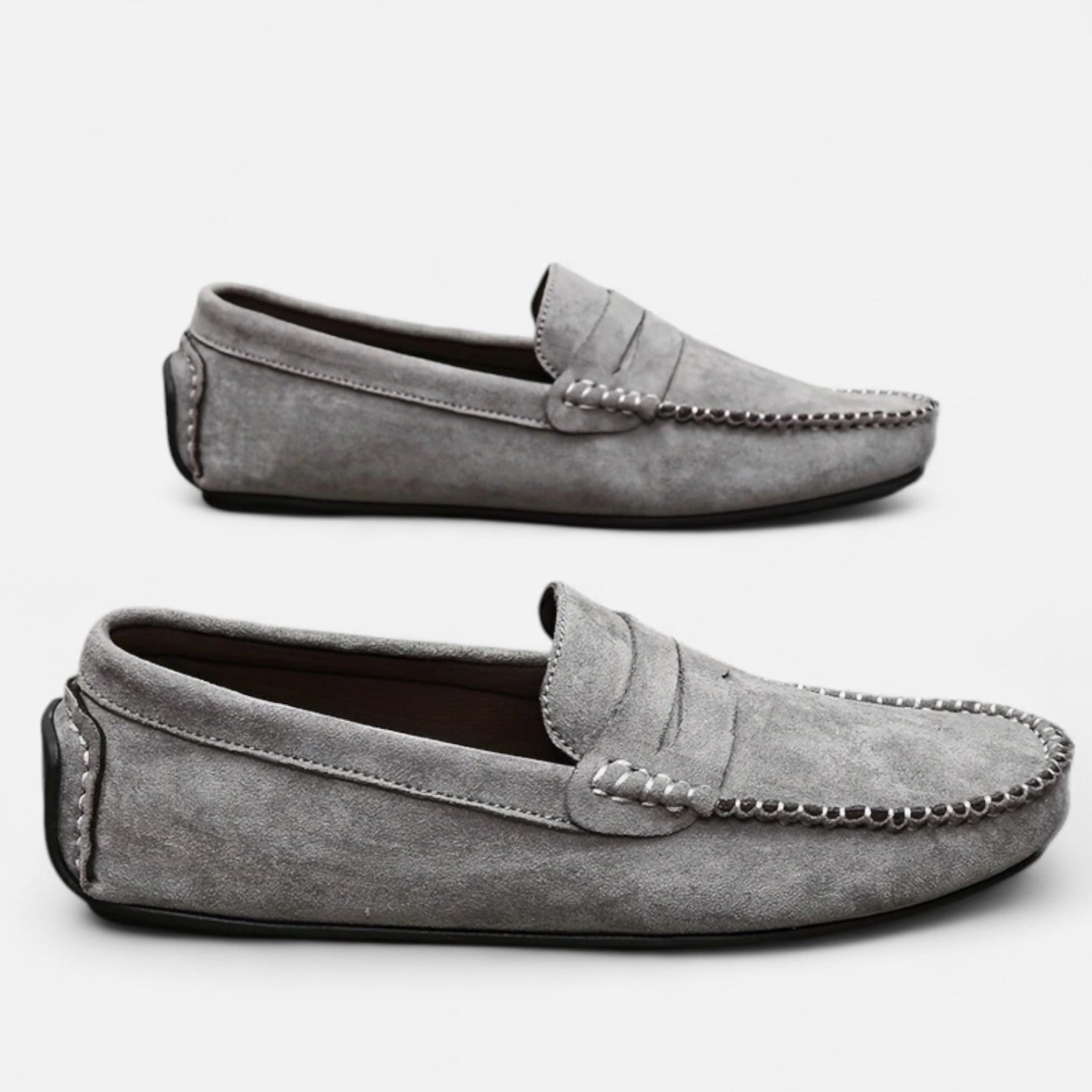 Dorevelle | Men's Leather Slip-On Loafers