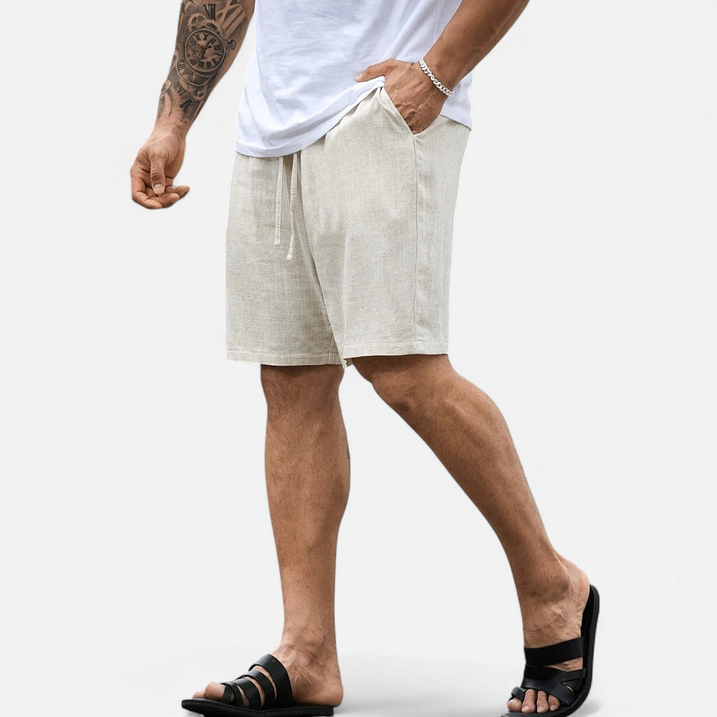 Dorevelle | Men’s Linen Blend Shorts – Riviera Resortwear