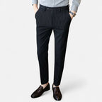 Dorevelle | Men’s Striped Trousers – Slim Business Elegance