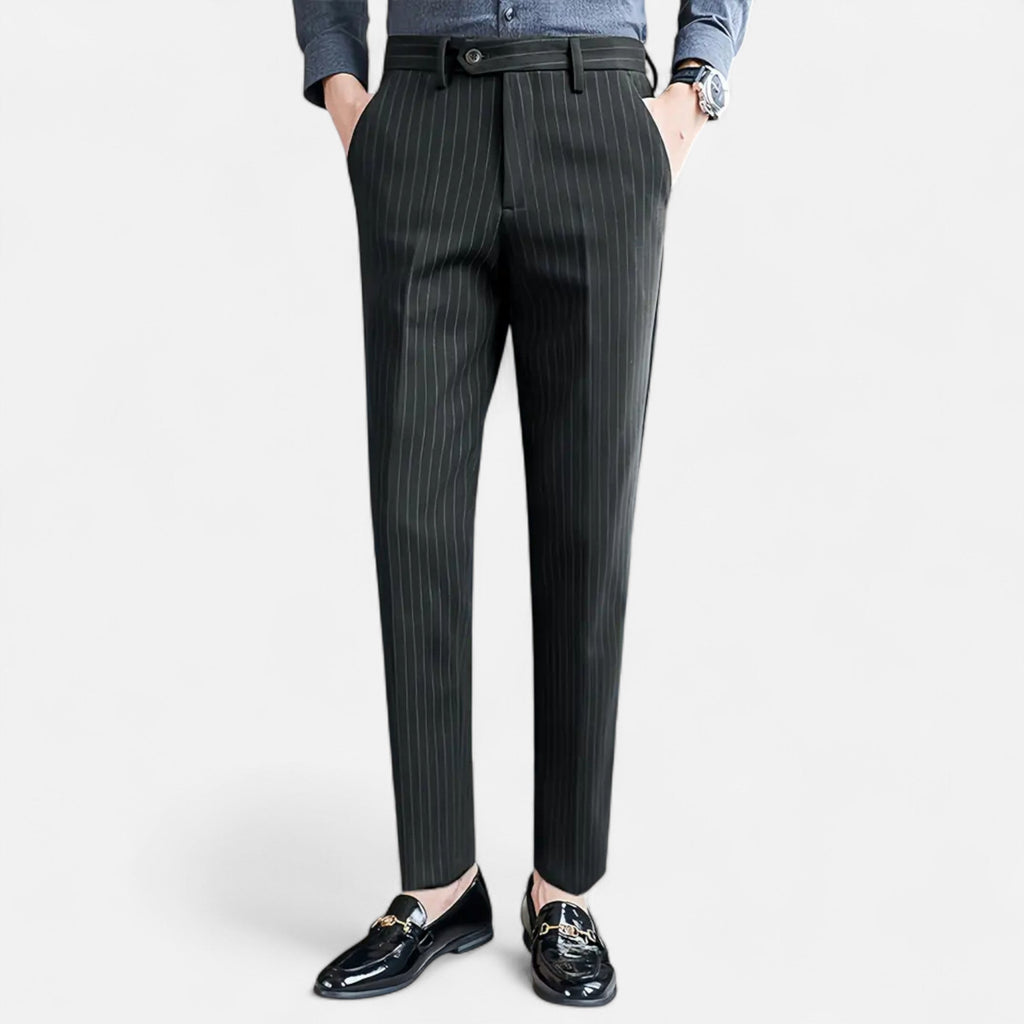 Dorevelle | Men’s Striped Trousers – Slim Business Elegance