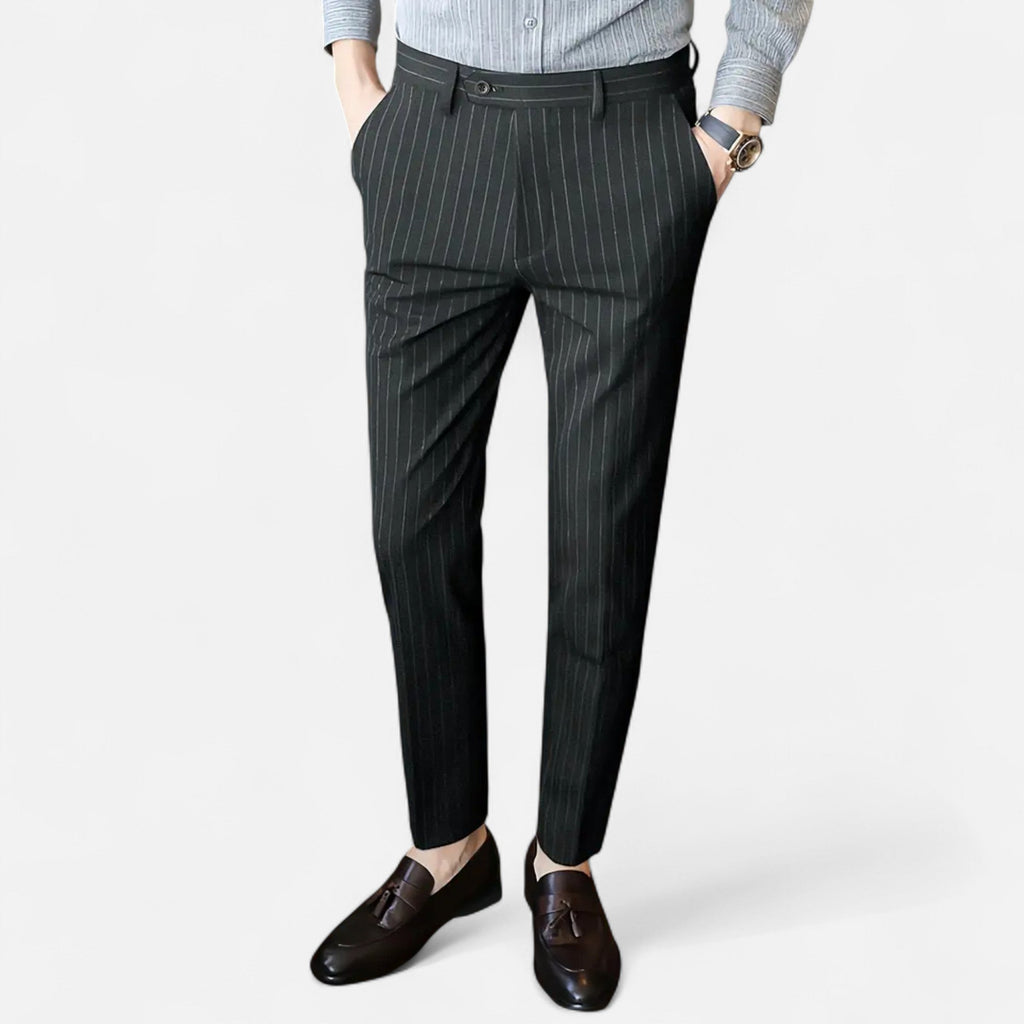 Dorevelle | Men’s Striped Trousers – Slim Business Elegance