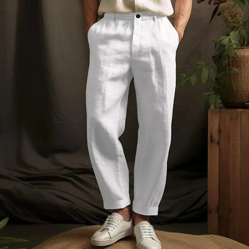 Men’s Stylish Linen Trousers – Lightweight