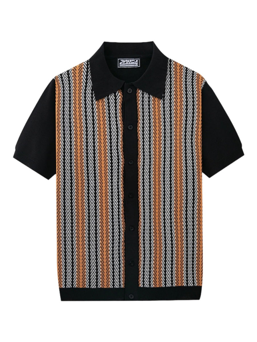 Nurozis | Men's Knitted Cuban Shirt