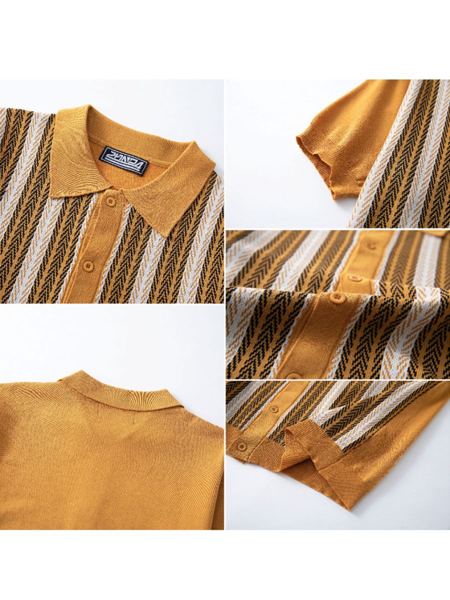 Nurozis | Men's Knitted Cuban Shirt