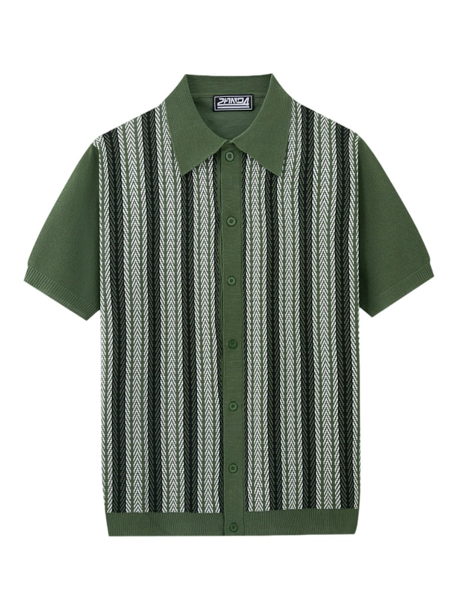 Nurozis | Men's Knitted Cuban Shirt