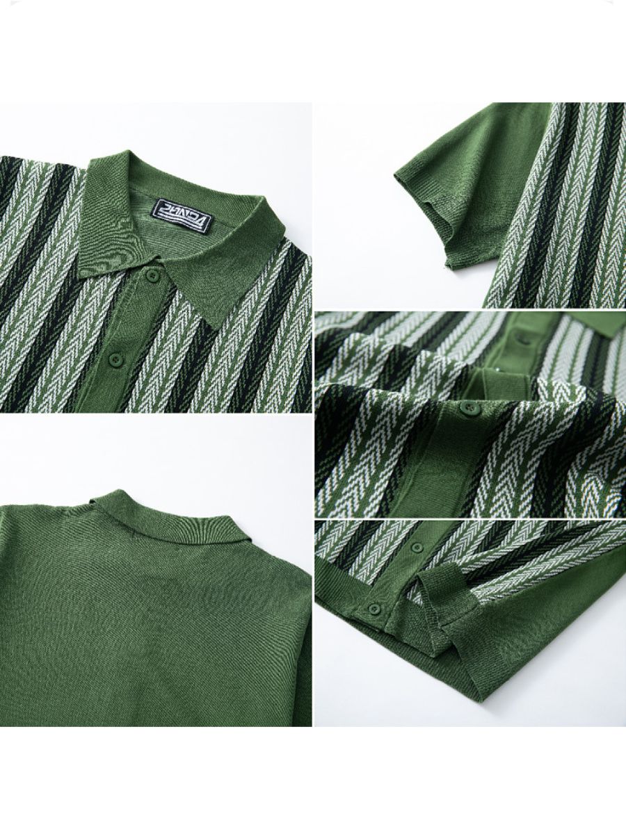 Nurozis | Men's Knitted Cuban Shirt